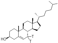 (3beta)-胆甾-5-烯-3-醇-7,7-t<sub>2</sub>分子结构 (CAS 60280-55-9)