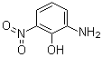 结构式 CAS# 603-87-2, 2-氨基-6-硝基苯酚