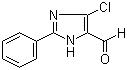 结构式 CAS# 60367-52-4, 5-氯-2-苯基-3H-咪唑-4-甲醛