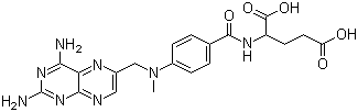structure of CAS# 60388-53-6, Amethopterin;N-[4-[[(2,4-diamino-6-pteridinyl)methyl]methylamino]benzoyl]-DL-glutamic acid