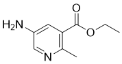 结构式 CAS# 60390-42-3, 乙基5-氨基-2-甲基烟酸酯