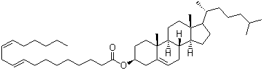 结构式 CAS# 604-33-1, 胆甾烯基亚油酸酯; 胆甾醇亚油酸酯