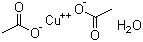 Cupric acetate monohydrate  molecular structure (CAS 6046-93-1)