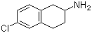 6-Chloro-1,2,3,4-tetrahydronaphthalen-2-amine molecular structure (CAS 60480-00-4)