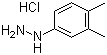structure of CAS# 60481-51-8, 3,4-Dimethylphenylhydrazine hydrochloride;1-(3,4-Dimethylphenyl)hydrazine hydrochloride