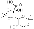 2-C-羟基-2,3:4,6-二-O-(1-甲基亚乙基)-L-古洛糖酸分子结构 (CAS 60481-94-9)