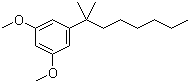 结构式 CAS# 60526-81-0, 1-(1,1-二甲基庚基)-3,5-二甲氧基苯