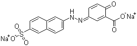 结构式 CAS# 6054-97-3, 媒介黄 3; 媒染黄 3