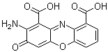 Cinnabarinic acid molecular structure (CAS 606-59-7)
