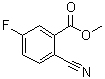 Methyl 2-cyano-5-fluorobenzoate molecular structure (CAS 606080-43-7)