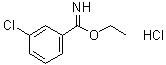 Ethyl 3-chlorobenzenecarboximidate hydrochloride molecular structure (CAS 60612-87-5)