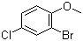 2-Bromo-4-chloroanisole molecular structure (CAS 60633-25-2)