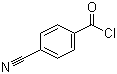 结构式 CAS# 6068-72-0, 对氰基苯甲酰氯; 4-氰基苯甲酰氯