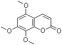5,7,8-三甲氧基香豆素分子结构 (CAS 60796-65-8)