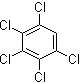 structure of CAS# 608-93-5, Pentachlorobenzene;1,2,3,4,5-Pentachlorobenzene; 2,3,4,5,6-Pentachlorobenzene; NSC 1857; PCB; QCB