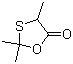structure of CAS# 60822-65-3, 2,2,4-Trimethyl-1,3-oxathiolan-5-one