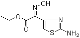 结构式 CAS# 60845-81-0, 2-氨基-alpha-(羟基亚氨基)噻唑-4-乙酸乙酯
