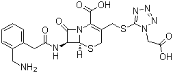 structure of CAS# 60925-61-3, Ceforanide;(6R,7R)-7-[[2-[2-(Aminomethyl)phenyl]acetyl]amino]-3-[[1-(carboxymethyl)tetrazol-5-yl]sulfanylmethyl]-8-oxo-5-thia-1-azabicyclo[4.2.0]oct-2-ene-2-carboxylic acid