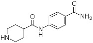 4-(4-Carbamoylphenylcarbamoyl)piperidine molecular structure (CAS 609780-49-6)