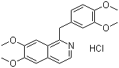 Papaverine hydrochloride molecular structure (CAS 61-25-6)
