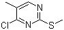 4-Chloro-5-methyl-2-(methylthio)pyrimidine molecular structure (CAS 61044-96-0)