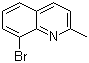 structure of CAS# 61047-43-6, 8-Bromo-2-methylquinoline;2-Methyl-8-bromoquinoline