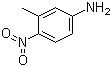 结构式 CAS# 611-05-2, 3-甲基-4-硝基苯胺