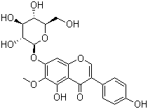 结构式 CAS# 611-40-5, 射干苷