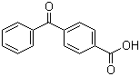 结构式 CAS# 611-95-0, 4-苯甲酰苯甲酸; 二苯甲酮-4-羧酸