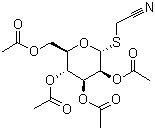 Cyanomethyl 2,3,4,6-tetra-O-acetyl-1-thio-beta-D-galactopyranoside molecular structure (CAS 61145-33-3)