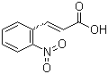 structure of CAS# 612-41-9, 2-Nitrocinnamic acid;trans-2-Nitrocinnamic acid; 3-(2-Nitrophenyl)acrylic acid