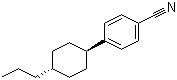 结构式 CAS# 61203-99-4, 反式-4-(4-丙基环己基)苯腈; 反式-4-(4-丙基环己基)苄腈