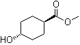 structure of CAS# 6125-57-1, trans-4-Hydroxycyclohexane-1-carboxylic acid methyl ester;trans-4-Hydroxycyclohexanecarboxylic acid methyl ester; trans-Methyl 4-hydroxycyclohexanecarboxylate