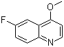structure of CAS# 61293-17-2, 6-Fluoro-4-methoxyquinoline;4-Methoxy-6-fluoroquinoline