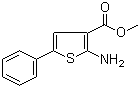 structure of CAS# 61325-02-8, Methyl 2-amino-5-phenylthiophene-3-carboxylate;2-Amino-5-phenylthiophene-3-carboxylic acid methyl ester