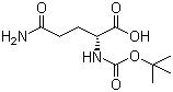 Boc-D-Glutamine molecular structure (CAS 61348-28-5)