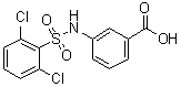 3-[[(2,6-Dichlorophenyl)sulfonyl]amino]benzoic acid molecular structure (CAS 613658-25-6)