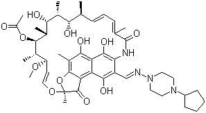 利福喷丁分子结构 (CAS 61379-65-5)