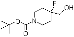 1-Boc-4-fluoro-4-(hydroxymethyl)piperidine molecular structure (CAS 614730-97-1)