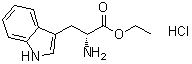 D-Tryptophan ethyl ester hydrochloride molecular structure (CAS 61535-49-7)