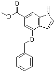 Methyl 4-(benzyloxy)-6-indolecarboxylate molecular structure (CAS 61545-36-6)