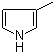 3-甲基吡咯分子结构 (CAS 616-43-3)