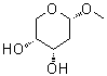 Methyl 2-deoxy-alpha-D-erythro-pentopyranoside molecular structure (CAS 6160-56-1)