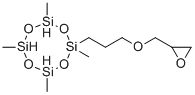 2,4,6,8-Tetramethyl-2-(3-(2-oxiranylmethoxy)propyl)-cyclotetrasiloxane molecular structure (CAS 61614-55-9)