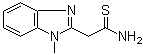 1-甲基-1H-苯并咪唑-2-硫代乙酰胺分子结构 (CAS 61689-99-4)