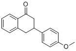 3-(4-Methoxyphenyl)-3,4-dihydro-2H-naphthalen-1-one molecular structure (CAS 61696-79-5)