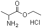 structure of CAS# 617-27-6, Ethyl 2-aminopropanoate hydrochloride;DL-Alanine ethyl ester hydrochloride