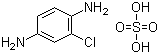 2-Chloro-1,4-phenylenediamine sulfate molecular structure (CAS 61702-44-1)