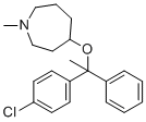 4-[1-(4-Chlorophenyl)-1-phenylethoxy]-1-methylazepane molecular structure (CAS 61771-18-4)