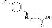 3-(4-Methoxyphenyl)isoxazole-5-carboxylic acid molecular structure (CAS 618383-47-4)